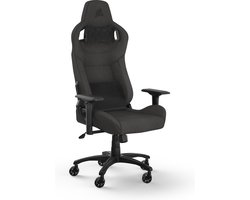Corsair T3 RUSH - Stoffen Gamestoel - Inclusief Nek- en Rugkussen - Houtskool