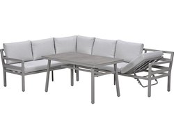 Corsica – lounge-diningset links – taupe/valley sand