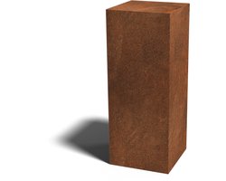 Cortenstaal sokkel - Ohio - 40 x 40 x 100 cm - Vierkant - MySteel