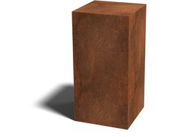 Cortenstaal sokkel - Ohio - 40 x 40 x 80 cm - MySteel