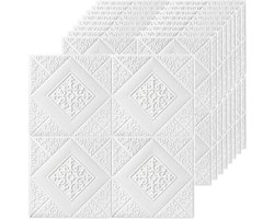 Cosensi - 3D wandpanelen 35 x 35 cm waterdicht geluidsisolatie zachte PE-schuimpanelen 10 stuks - wanddecoratie.