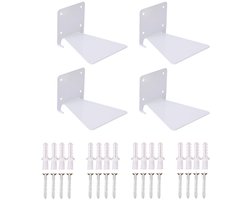 Cosensi- Boekenkast Onzichtbaar - Wandplank Zwevend - Robuuste Planken - Metalen Plank - Kantoordecoratie - Maximaal 12 kg per Plank
