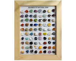 Cosensi - Dailygoods - Edelstenenset met 80 Natuurlijke Kristallen voor Verzameling en Decoratie