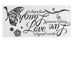 Cosensi - Inspirerende Muurdecoratie - PVC Wandsticker - Duurzaam en Waterproof - Decoratieve Letters - Geschikt voor Slaapkamer en Woonkamer