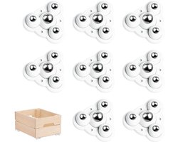 Cosensi - Meubelwielen voor tafelpoten, opbergdozen, nachtkastjes en werkbanken