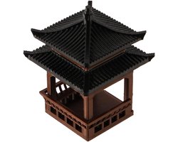 Cosensi - Mini Pagode Standbeeld voor Fairy Garden en Zen Garden. Chinees Paviljoen Sculptuur voor Japans Home Office Decor en Meditatie Ornamenten. Decoratieve Accessoires.