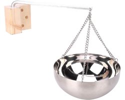 Cosensi - Sauna-aromatherapie-olieschaal van 20 cm voor traditionele en infrarood sauna's, inclusief spa-accessoireset. Verbeter uw sauna-ervaring.