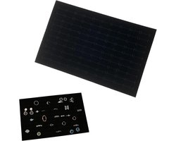 Cosensi - Sieraden Display Box met Schuim Inserts en Mat voor Handige Opslag