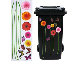 Cosensi - Wandstickers - 3D Bloemen - Peel & Stick - Kleurvol - Gerbera & Zonnebloem - Muurdecoratie voor Thuis - Waterproof