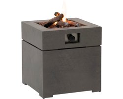 Cosi Cosibrixx 60 Concrete Look Vuurtafel - Sfeervolle tuinverwarming - Compact model - Inclusief gasslang