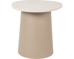 Cosi Cosidune Sandy Beige Bijzettafel Tuin - Perfecte match met de Cosidune vuurtafel sandy beige - Extra tafelruimte voor bij jouw loungeset