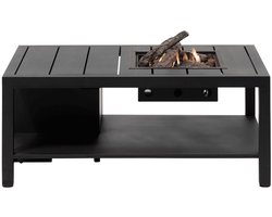 Cosi Cosiflow Straight Antraciet Vuurtafel - 120 x 80 x 50 cm - Hoge warmteopbrengst - Echte sfeermaker