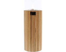 Cosi Fires - Cosiscoop Pillar Teak L - Vuurtafels - Hout - Bruin