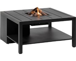Cosi Fires - Vuurtafel Cosiflow Vierkant Antraciet (100 cm) - Vuurtafels - Aluminium - Grijs