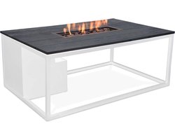 Cosi Fires - Vuurtafel Cosiloft white / black (120cm) - Vuurtafels - Aluminium - Zwart