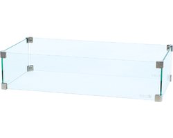 Cosi Glasset Rechthoek - Cosi Fires - Roestvrij staal - Transparant