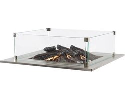 Cosi rechthoekige glazen ombouw | Speciaal voor Cosi vuurtafels en inbouwbranders