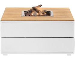 Cosipure – Vuurtafel 100 – White - Haard - Vuurhaard - Terras - Haardtafel - Wit