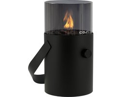 Cosiscoop Original Black Smoked Gaslantaarn - Unieke sfeermaker - Voor binnen en buiten - Brand 5 tot 6 uur op een gascartouche
