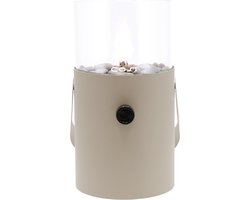 Cosiscoop Original Taupe Gaslantaarn - Unieke sfeermaker - Voor binnen en buiten - Brand 5 tot 6 uur op een gascartouche