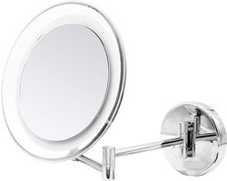 Cosmetisch Scheerspiegel Metaal Chroom ca. 23 x 265 cm - Luxe badkameraccessoire scheerspiegel wandmodel