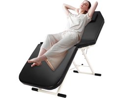 Cosmetische ligstoel, draagbaar, 3 zones, inklapbaar, beautysalon, massagetafel, mobiele massagebed voor massage