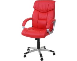 Cosmo Casa - Bureaustoel - Directie Draaistoel - Imitatieleer - Rood