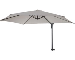 Cosmo Casa Casoria muurparasol - zwevende parasol - Balkonparasol - Parasol - 3 m kantelbaar - Polyester aluminium/staal 9 kg - Zand