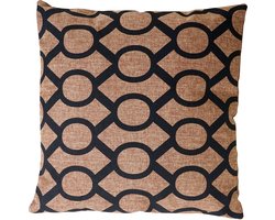 Cosmo Casa Decoratief Kussen - Woonaccessoires - 45x45 cm - Bruin