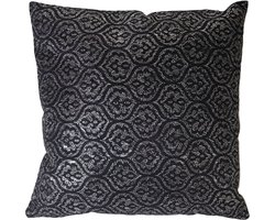 Cosmo Casa Decoratief Kussen - Woonaccessoires - 45x45 cm - Zwart