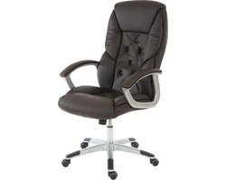 Cosmo Casa Ergonomische Bureaustoel - Stijlvol Design - Modern - Comfort en Stabiliteit - Verstevigd Onderstel - Bruin