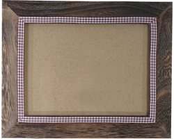 Cosmo Casa Fotolijst - Wandfotolijst - Shabby Look - Landhuisstijl - Hout - Bruin - 21x26cm