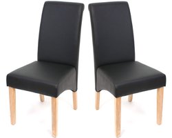 Cosmo Casa Gestoffeerde Stoel - Elegante Woonkamerstoel - Comfortabele Zitting - Hoogwaardige Bekleding - Set van 2