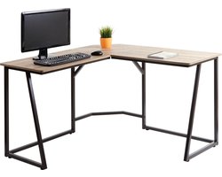 Cosmo Casa Hoekbureau - Computerbureau - Werktafel - Verstelbaar - Hout - 76x175x100cm