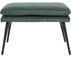 Cosmo Casa - Kruk, Voetkruk Ottoman, Beklede Kruk, 38x56x40cm Stof/Textiel - Groen
