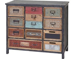 Cosmo Casa Ladekast - Patchwork - Speelse Shabby Look - Geborsteld Oppervlak