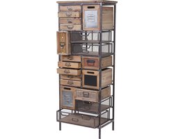 Cosmo Casa Shabby Look Kast - Ruime Laden - Vintage Karakter - Elegante Opbergruimte