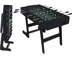 Cosmo Casa Tafelvoetbaltafel - Tafelvoetbal - Opvouwbaar - 84x121x105cm - Zwart