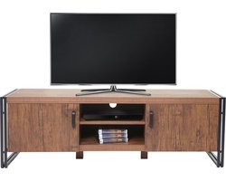 Cosmo Casa TV meubel - TV-rek - Opberg vak - Wilde Eiken Look - 45x140x40 cm