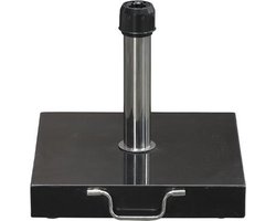 Cosmo granieten parasolvoet - 30 kg - zwart gepolijst
