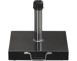 Cosmo granieten parasolvoet - 40 kg - zwart gepolijst