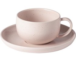 Costa Nova & Casafina - Koffiekop en schotel 'Pacifica' (Roze, 70ml)