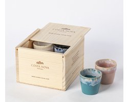 Costa Nova Grespresso - 8 lungo kopjes 210ml in houten giftbox