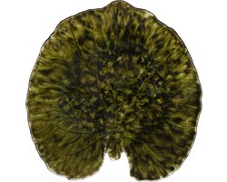 Costa Nova Riviera - servies - schaaltje blad medium- donkergroen - aardewerk - H 2,4 cm