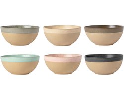 Costa Nova Soepkommen / Kommen Arenito Multicolor ø 16 cm - 6 stuks