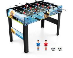 COSTWAY 2-in-1 tafelvoetbaltafel incl. 14 voetbaltafel en 2 ballen, tafelvoetbal met puntenteller en afneembare poten, speeltafel voor volwassenen en kinderen, tafelvoetbal voor bars en feestjes
