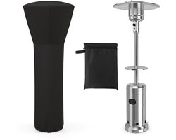 COSTWAY beschermhoes voor terrasverwarming, parasolverwarming, beschermhoes voor straalkachel, waterdicht, winddicht, UV-bestendig Oxford-weefsel, 220 x 86,5 x 48,5 cm (zwart)