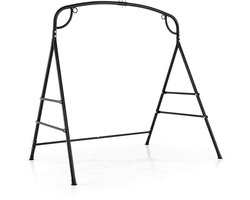 COSTWAY Schommelframe met 2 ophangmogelijkheden, frame voor nestschommel, hangstoel, hangbank, schommelframe van metaal, belastbaar tot 300 kg, voor binnen of buiten