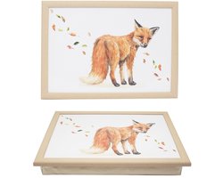 Cosy Creations Schootkussen – Laptray – Dienblad met kussen - Laptoptafel - Schoottafel rode vos 44 x 33 x 6 cm