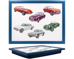 Cosy Creations Schootkussen laptray Oldtimer print 44 x 33 x 6 cm